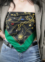 Load image into Gallery viewer, Charmed I'm Sure Silk Scarf | Black