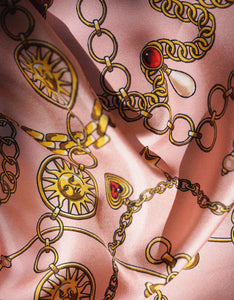 Charmed I'm Sure Silk Scarf | Pink